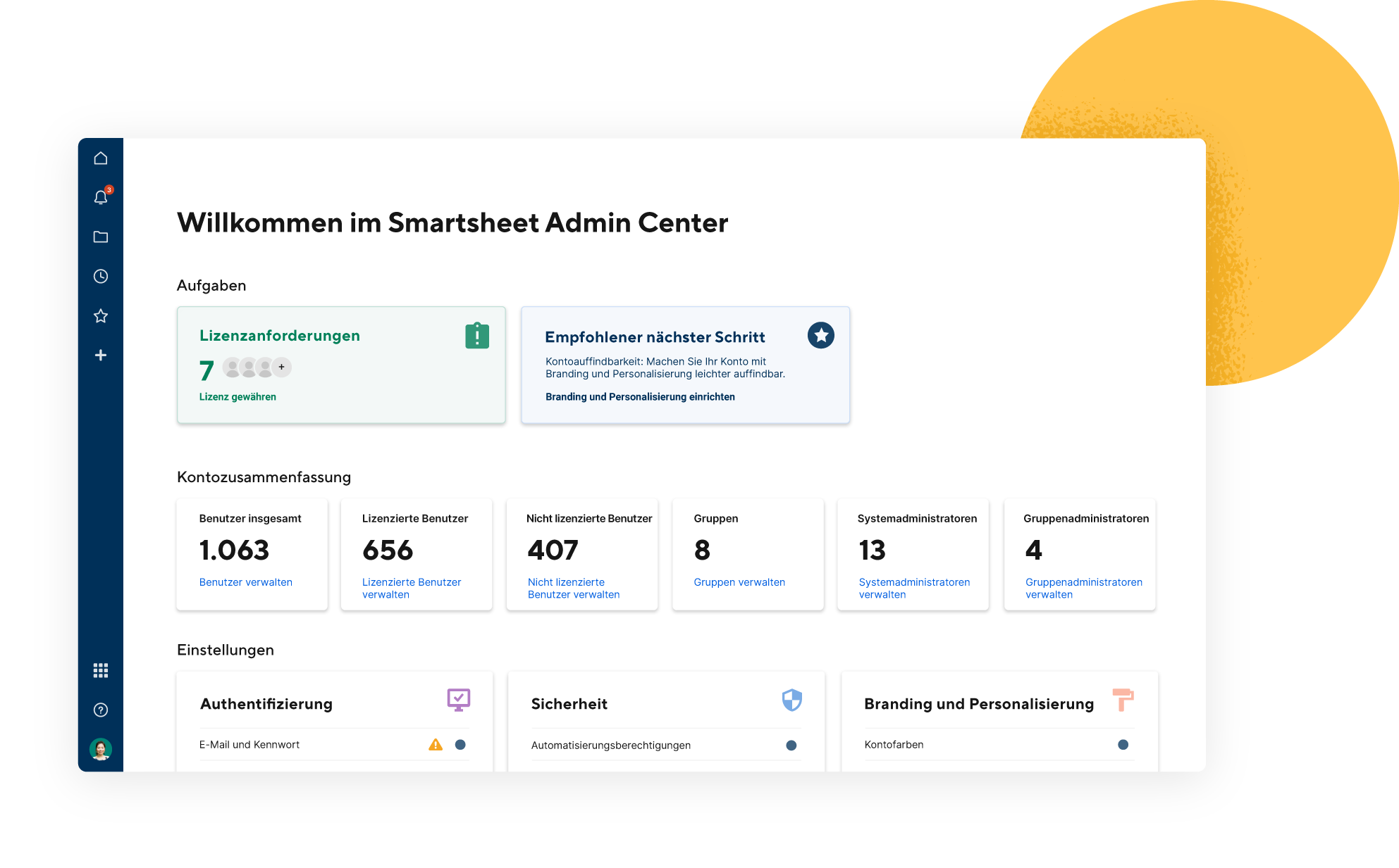 Smartsheet Admin Center