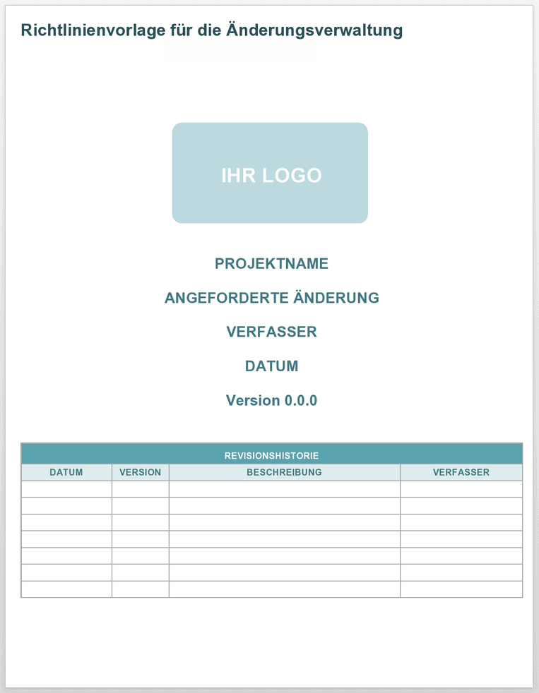 Anderungsverwaltungsrichtlinie