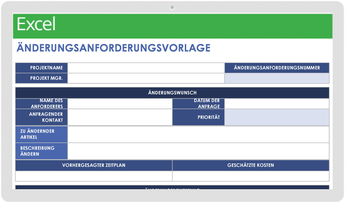 Antragsvorlage andern