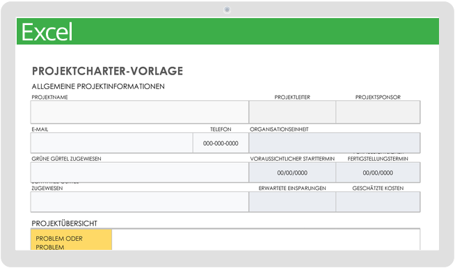 Project Charter Template-German