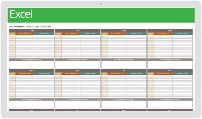 Calendrier des blogs