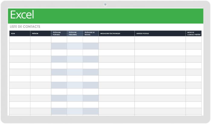 Contact List - FR