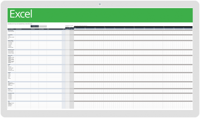 Modèle de plan de marketing stratégique