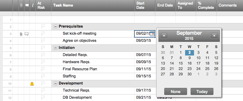 Ajouter des dates au modèle de planning Excel