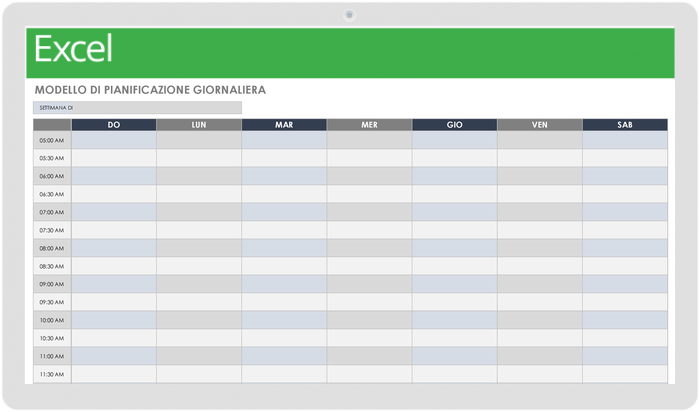 Daily Schedule - Italian