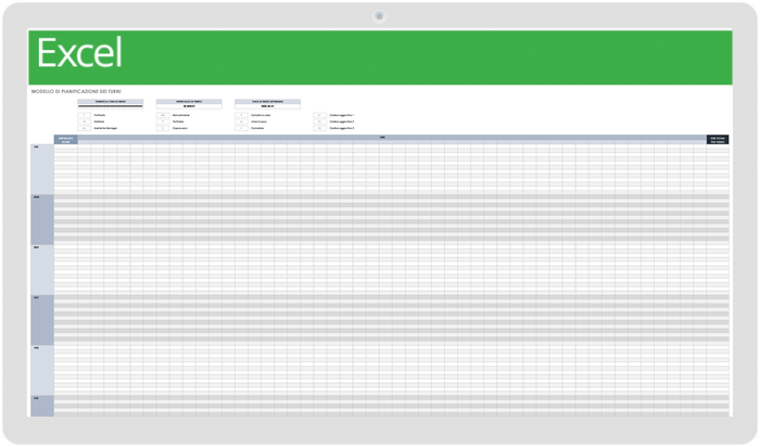 Shift Schedule - Italian