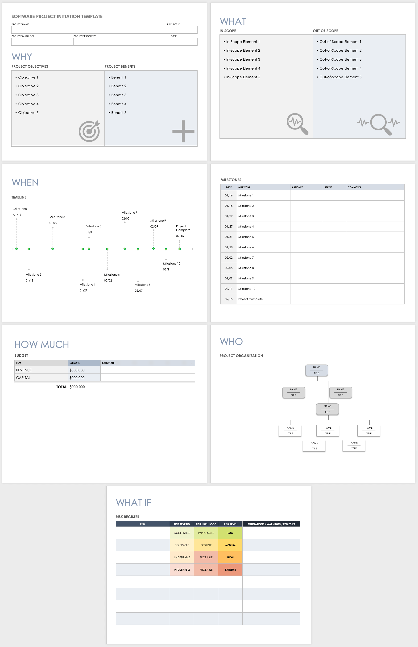 软件项目启动模板