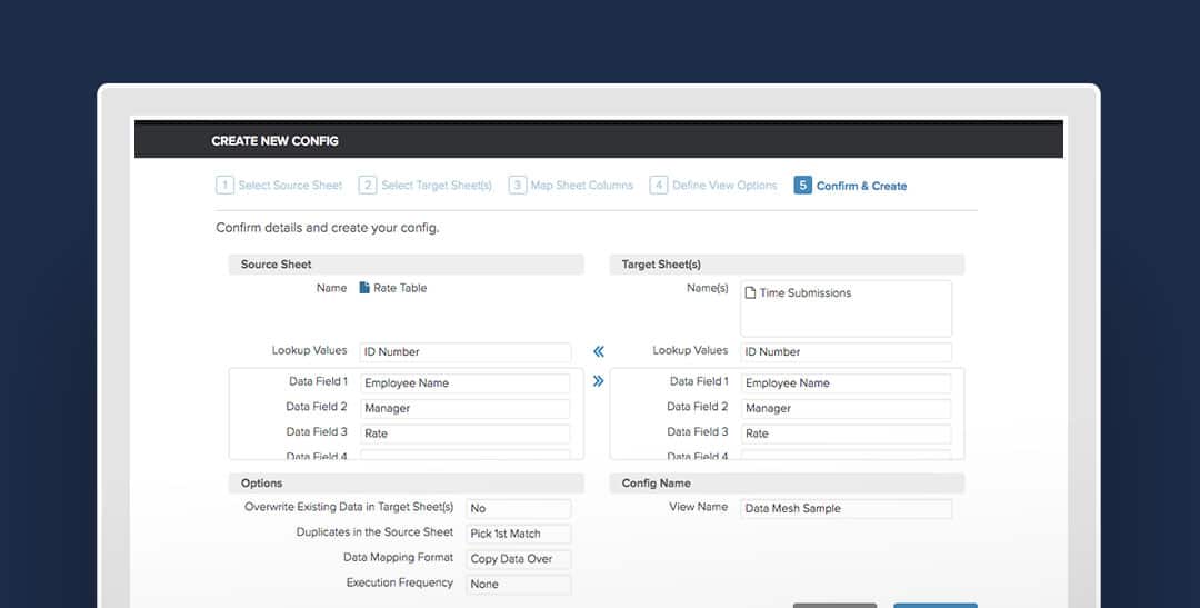 DataMesh add-on for Smartsheet